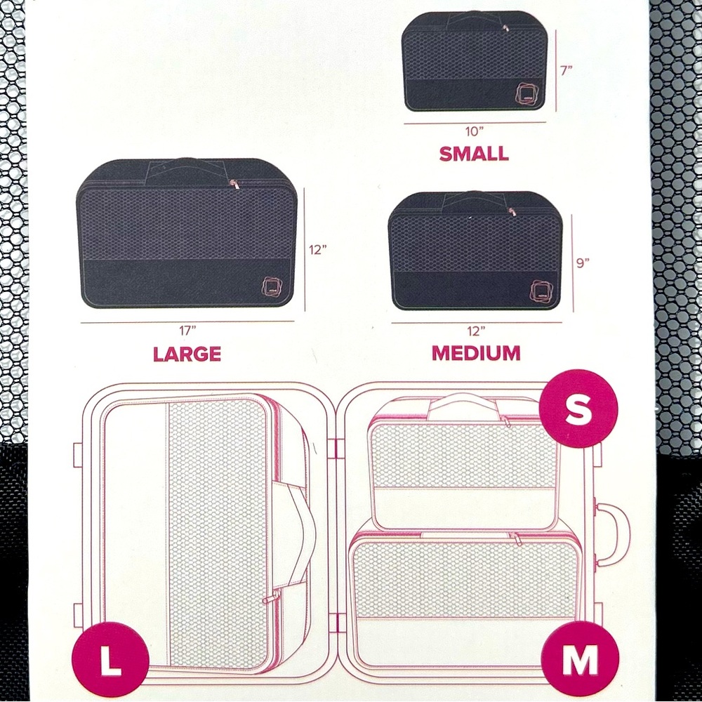 NWT- Packing Pods Black- 3 piece Set - MyTagalongs - Picture 4 of 5